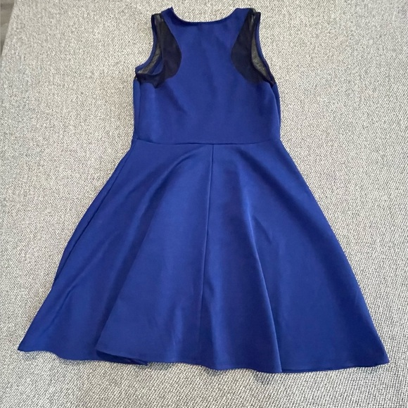 Xhilaration Blue Halter A-Line Cocktail Dress - Picture 4 of 16